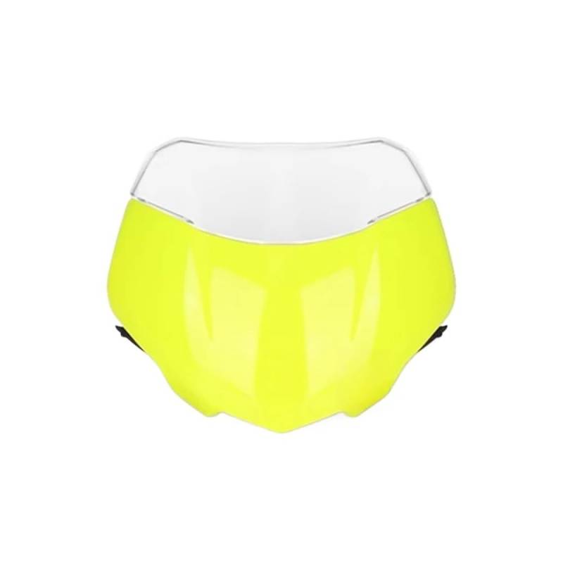 Windschutzscheibe Windabweiser Für Street Für Triple 765RS 765 RS Für Moto2 2023 Motorrad Frontscheibe Windschutz Wind Bildschirm Schild Spoiler Deflektor(Fluorescent Set) von WENDMY