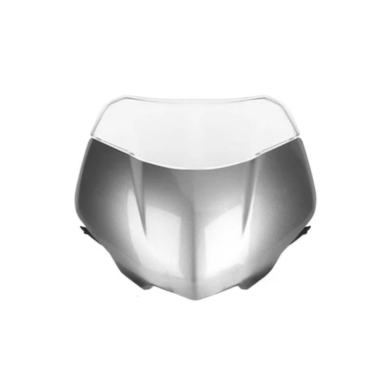Windschutzscheibe Windabweiser Für Street Für Triple 765RS 765 RS Für Moto2 2023 Motorrad Frontscheibe Windschutz Wind Bildschirm Schild Spoiler Deflektor(Pearl Grey Glow Set) von WENDMY