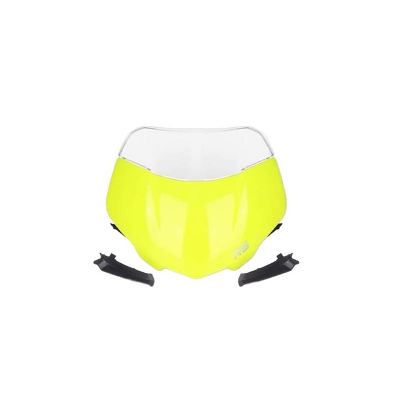 Windschutzscheibe Windabweiser Für Triple 765RS 765 RS 2023 Motorrad Windschutzscheibe Windschutzscheibe Visier Spoiler Deflektor Motorrad Windschutzscheibe Motorrad(Fluorescent Set) von WENDMY