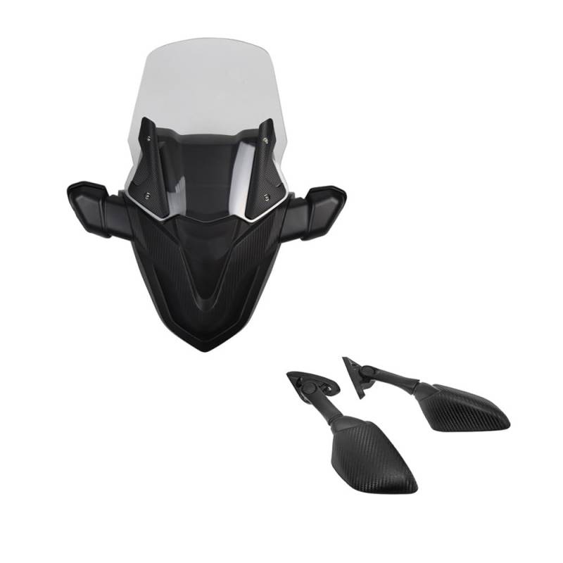 Windschutzscheibe Windabweiser Für Yam&aha Für NMAX 125 155 2021 2022 Windschutzscheibe Windschutzscheibe Maske Zubehör Motorrad Windschutzscheibe Motorrad(B) von WENDMY