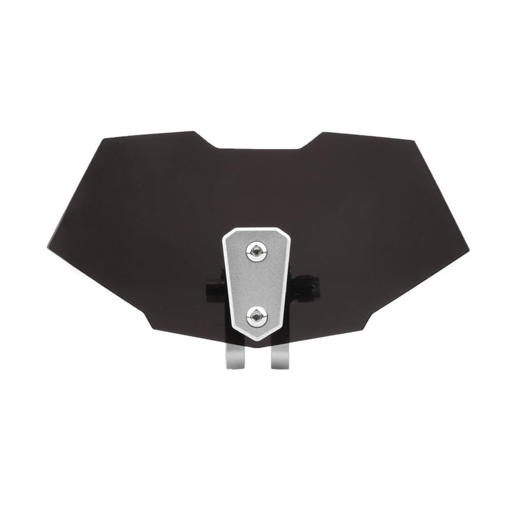 Windschutzscheibe Windabweiser Motorrad Einstellbare Clip On Windschutzscheibe Verlängerung Spoiler Luftstrom Windabweiser Erhöhte Windschutzscheibe Universal Motor Roller(Black) von WENDMY