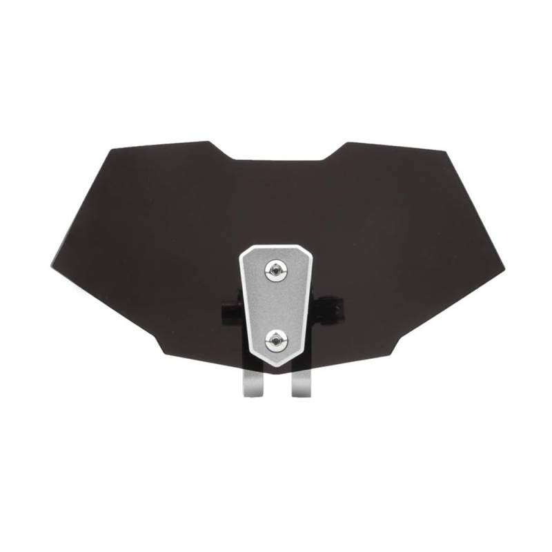 Windschutzscheibe Windabweiser Motorrad Einstellbare Clip On Windschutzscheibe Verlängerung Spoiler Luftstrom Windabweiser Erhöhte Windschutzscheibe Universal Motor Roller(Black) von WENDMY
