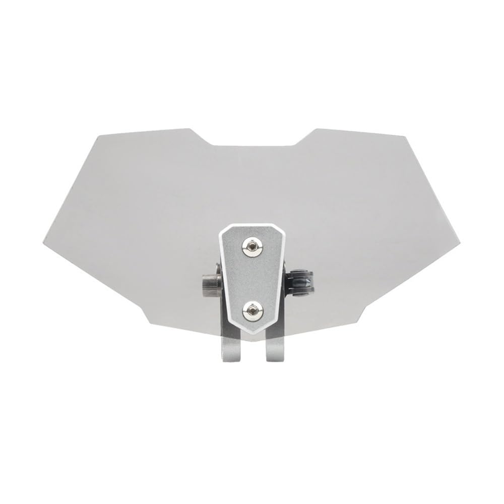 Windschutzscheibe Windabweiser Motorrad Einstellbare Clip On Windschutzscheibe Verlängerung Spoiler Luftstrom Windabweiser Erhöhte Windschutzscheibe Universal Motor Roller(Smoked) von WENDMY