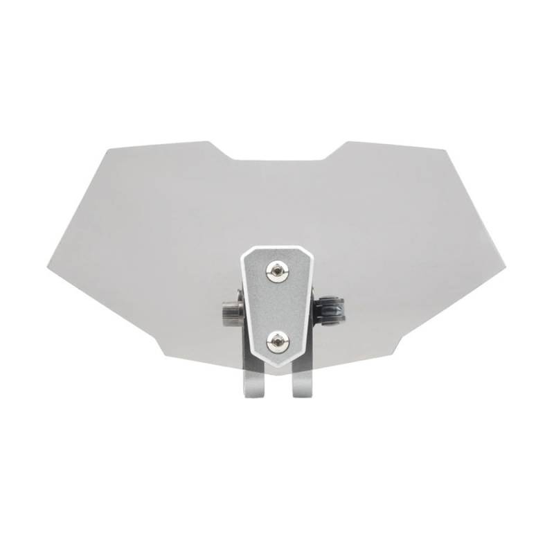 Windschutzscheibe Windabweiser Motorrad Einstellbare Clip On Windschutzscheibe Verlängerung Spoiler Luftstrom Windabweiser Erhöhte Windschutzscheibe Universal Motor Roller(Smoked) von WENDMY
