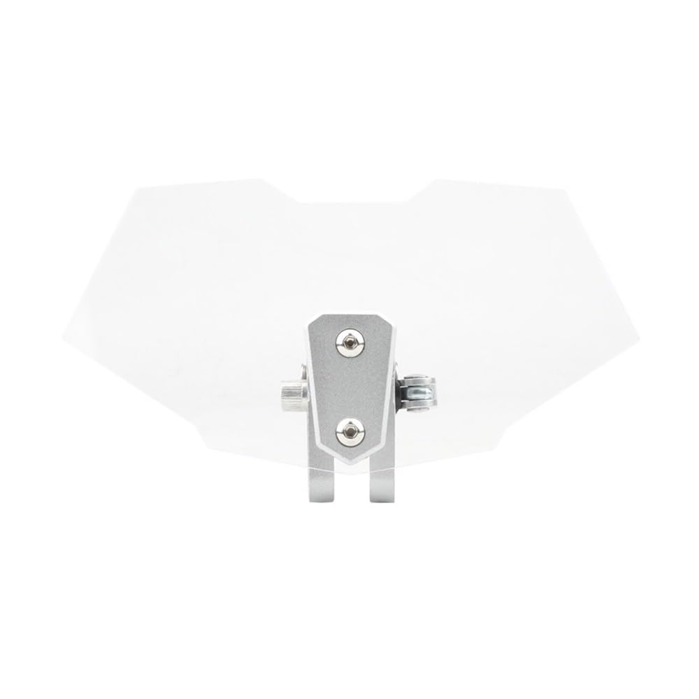 Windschutzscheibe Windabweiser Motorrad Einstellbare Clip On Windschutzscheibe Verlängerung Spoiler Luftstrom Windabweiser Erhöhte Windschutzscheibe Universal Motor Roller(Transparent) von WENDMY