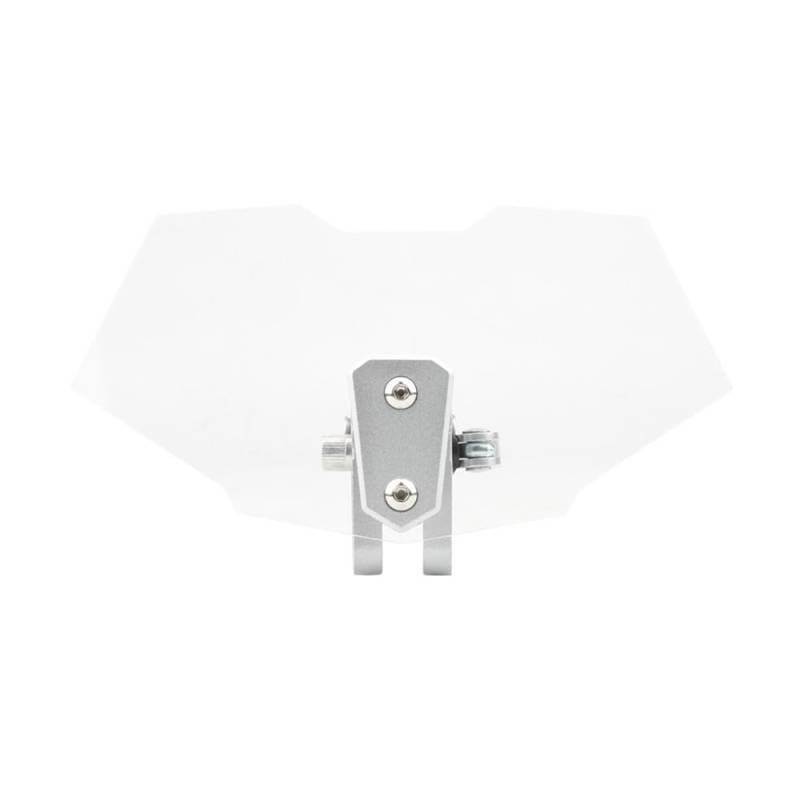 Windschutzscheibe Windabweiser Motorrad Einstellbare Clip On Windschutzscheibe Verlängerung Spoiler Luftstrom Windabweiser Erhöhte Windschutzscheibe Universal Motor Roller(Transparent) von WENDMY