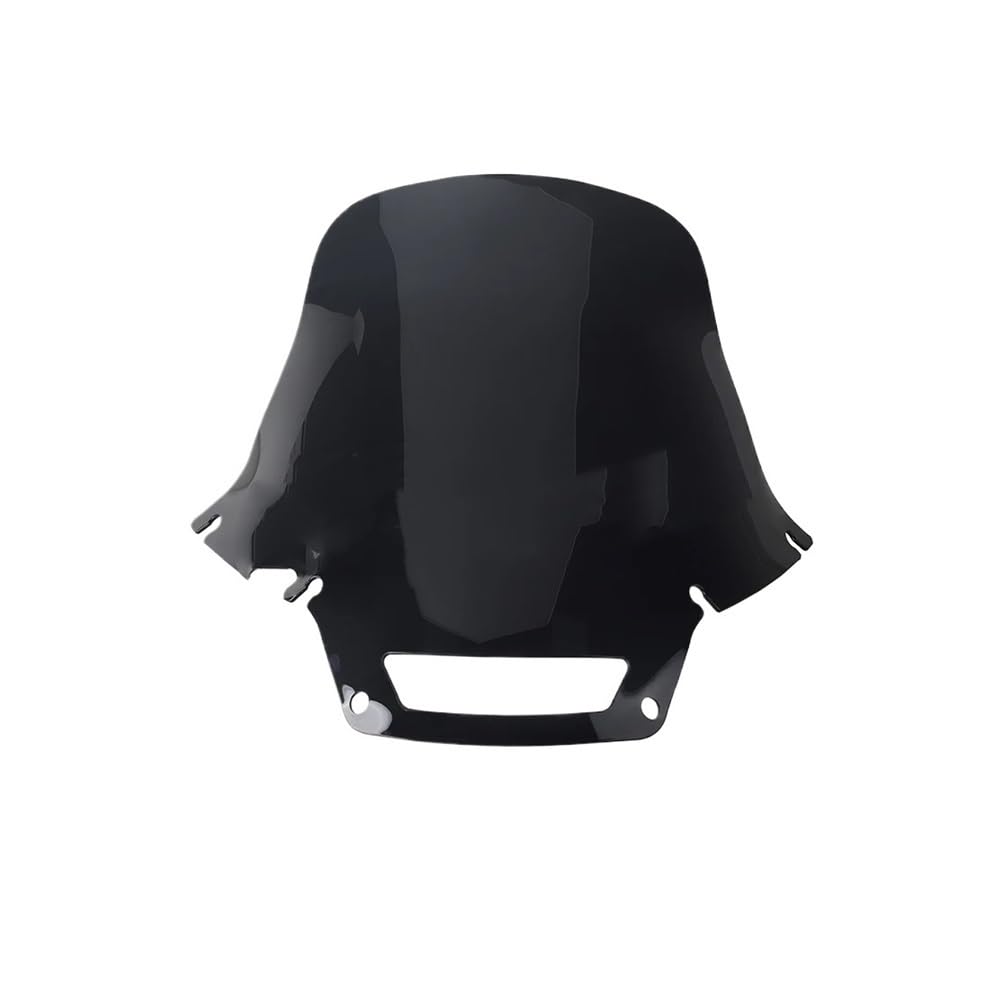 Windschutzscheibe Windabweiser Motorrad Windschutzscheibe Deflctor Spoiler Für Ha&rley Für Softail Für Low 2022 + Motorrad Windschutzscheibe Motorrad Windschutzscheibe(18.4in Smoke Black) von WENDMY