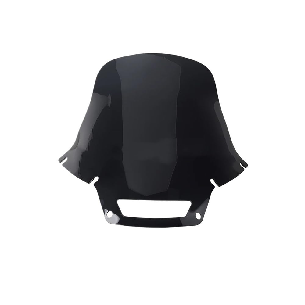 Windschutzscheibe Windabweiser Motorrad Windschutzscheibe Deflctor Spoiler Für Ha&rley Für Softail Für Low 2022 + Motorrad Windschutzscheibe Motorrad Windschutzscheibe(18.4in Smoke Red) von WENDMY