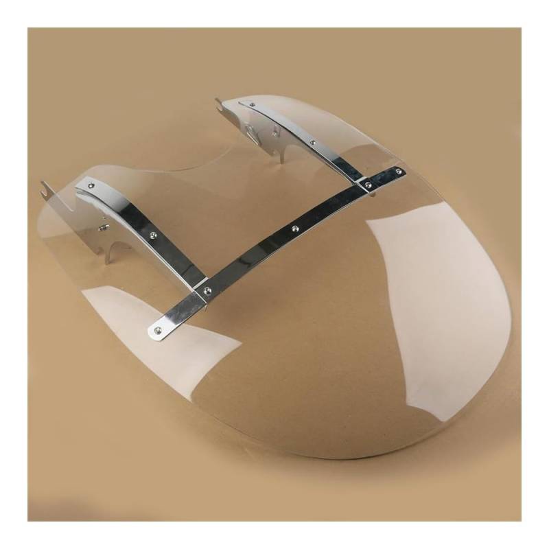 Windschutzscheibe Windabweiser Motorrad Windschutzscheibe Windabweiser Für Ha&rley Für Touring Für Straße 1994-2024 Motorrad Windschutzscheibe Motorrad Windschutzscheibe(Chrome Bracket) von WENDMY