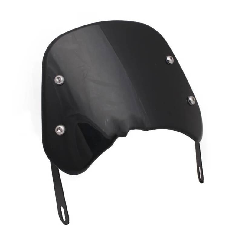 Windschutzscheibe Windabweiser Motorrad Windschutzscheibe Windabweiser Windschutzscheibe Universal Für Ha&rley Für Yam&aha Für Für Motorrad Windschutzscheibe(A Set Black) von WENDMY