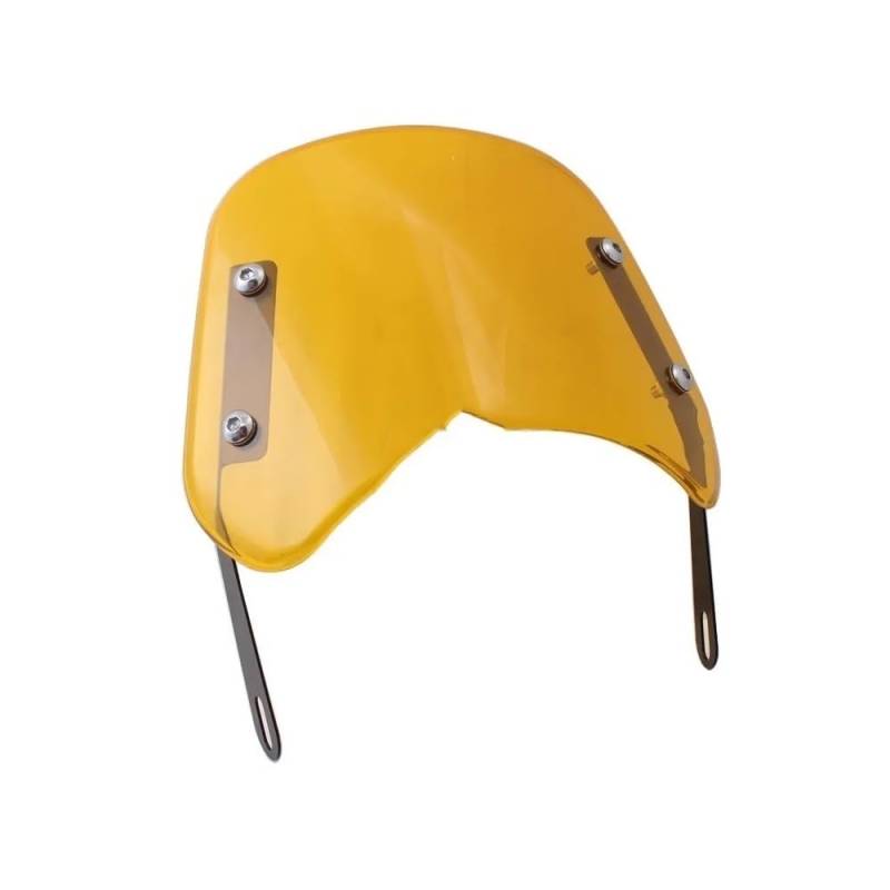 Windschutzscheibe Windabweiser Motorrad Windschutzscheibe Windabweiser Windschutzscheibe Universal Für Ha&rley Für Yam&aha Für Für Motorrad Windschutzscheibe(A Set Yellow) von WENDMY