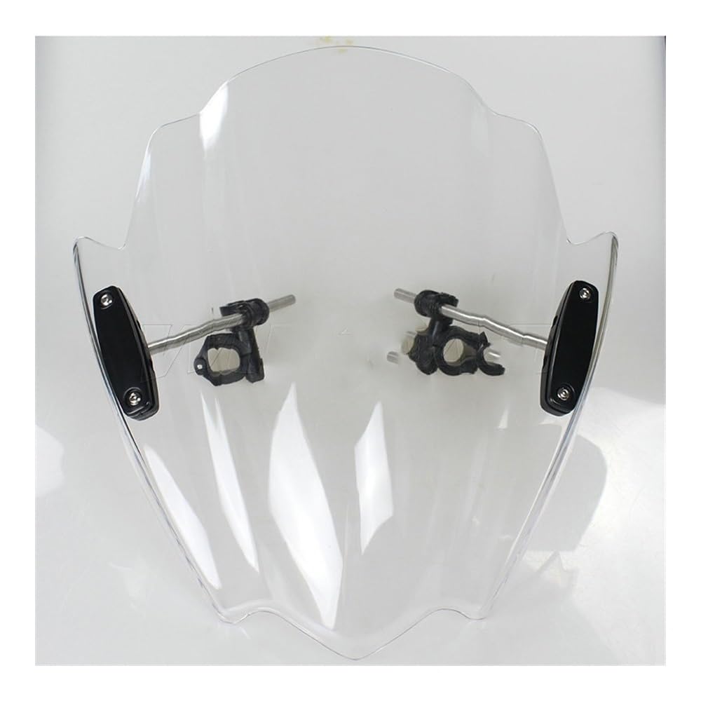 Windschutzscheibe Windabweiser Motorrad Windschutzscheibe Windschutz Bildschirm Für Hornet CB600F CB 600 F CB599 CB650F CB650R CB500F CB500X 2008-2019(Clear) von WENDMY