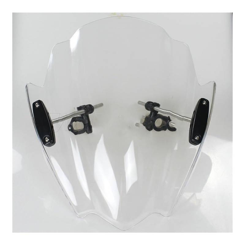 Windschutzscheibe Windabweiser Motorrad Windschutzscheibe Windschutz Bildschirm Für Hornet CB600F CB 600 F CB599 CB650F CB650R CB500F CB500X 2008-2019(Clear) von WENDMY