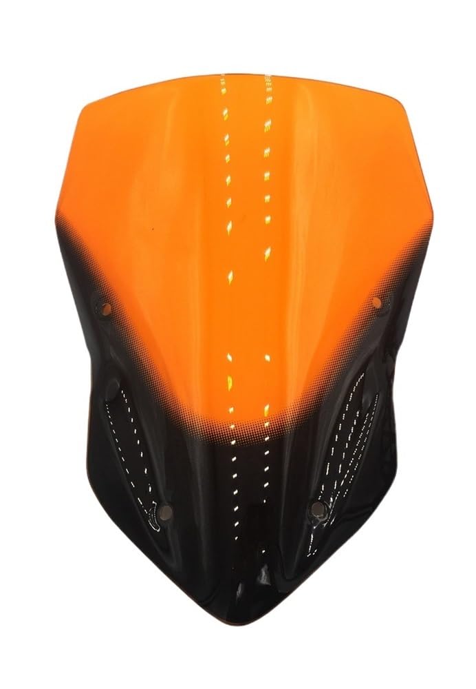 Windschutzscheibe Windabweiser Motorrad Windschutzscheibe Windschutz Zubehör Für Z900 2017 Motorrad Windschutzscheibe Motorrad Windschutzscheibe(Orange) von WENDMY