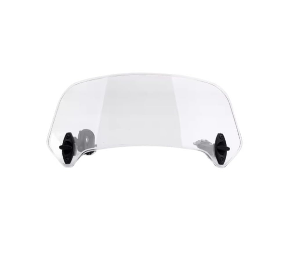 Windschutzscheibe Windabweiser Universal Motorrad Einstellbare Clip Auf Windschutzscheibe Verlängerung Spoiler Windabweiser Für(Clear 11cm 28.5cm) von WENDMY