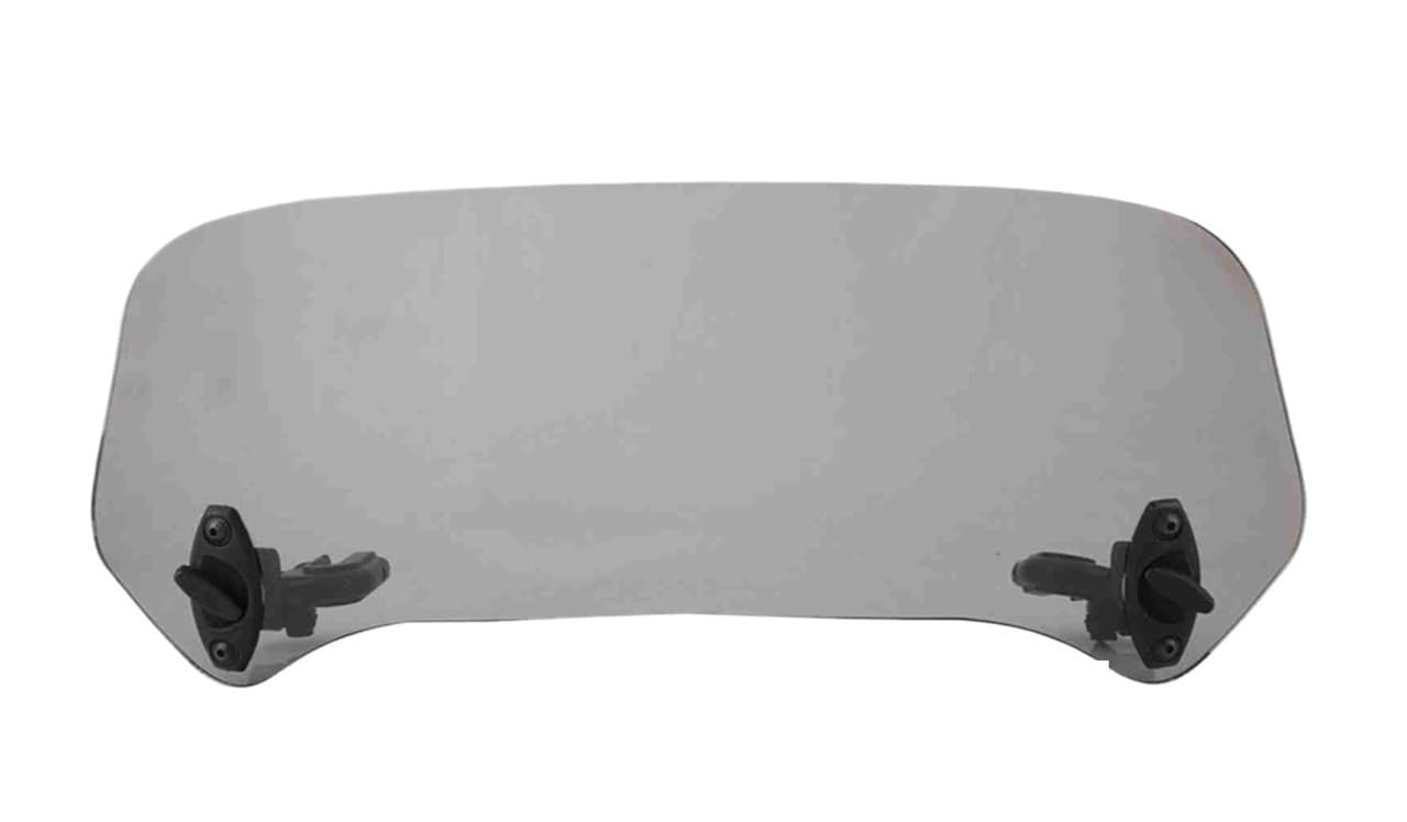 Windschutzscheibe Windabweiser Universal Motorrad Modifizierte Windschutzscheibe Windschutz Installiert Spoiler Front Wind Air Deflektor Modifiziertes Zubehör(Smoked) von WENDMY