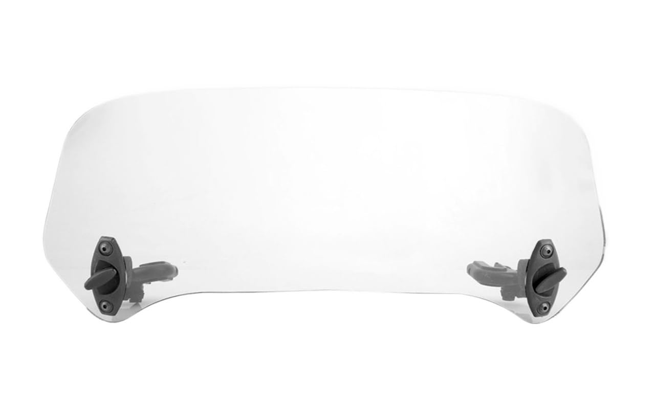 Windschutzscheibe Windabweiser Universal Motorrad Modifizierte Windschutzscheibe Windschutz Installiert Spoiler Front Wind Air Deflektor Modifiziertes Zubehör(Transparent) von WENDMY