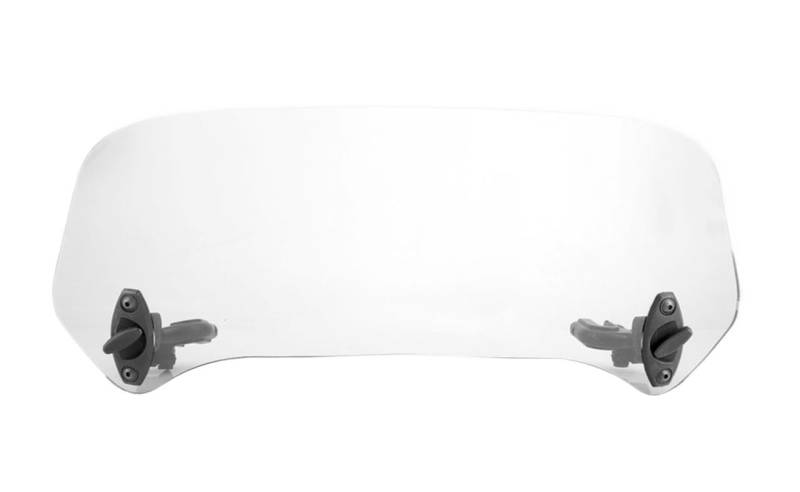 Windschutzscheibe Windabweiser Universal Motorrad Modifizierte Windschutzscheibe Windschutz Installiert Spoiler Front Wind Air Deflektor Modifiziertes Zubehör(Transparent) von WENDMY