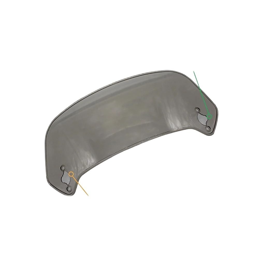 Windschutzscheibe Windabweiser Universal Motorrad Windschutzscheibe Bildschirm Verlängerung Einstellbare Spoiler Clamp-On Für Für Für(B Small Smoke) von WENDMY