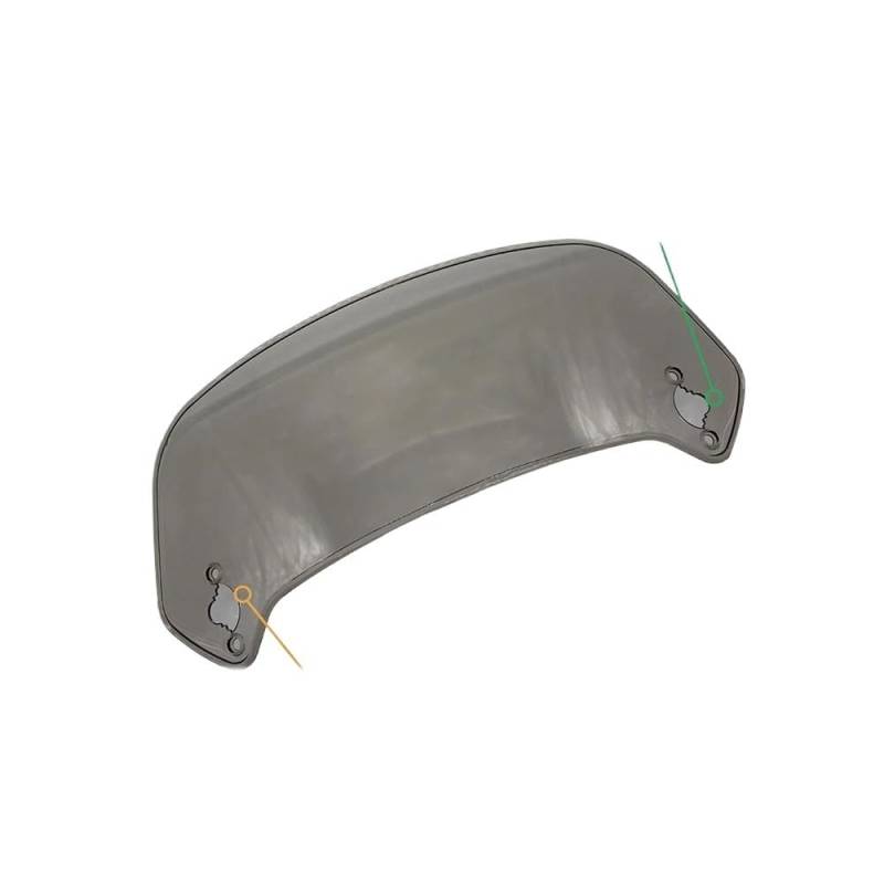 Windschutzscheibe Windabweiser Universal Motorrad Windschutzscheibe Bildschirm Verlängerung Einstellbare Spoiler Clamp-On Für Für Für(B Small Smoke) von WENDMY