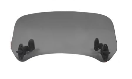 Windschutzscheibe Windabweiser Universal Motorrad Windschutzscheibe Bildschirm Verlängerung Einstellbare Spoiler Clamp-On Für Für Für(HD Vision Smoke) von WENDMY