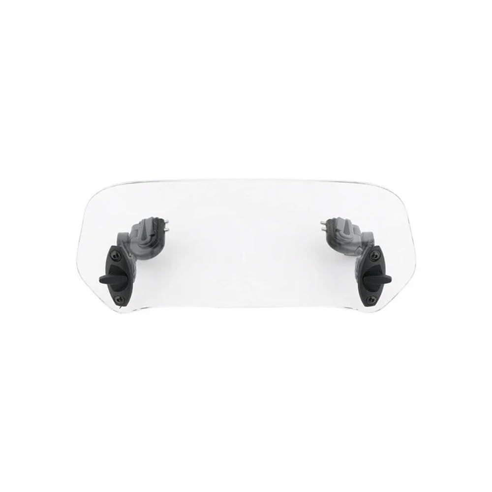 Windschutzscheibe Windabweiser Universal Motorrad Windschutzscheibe Spoiler Windschutz Windabweiser Für Yam&aha Für Für Motorrad Windschutzscheibe(Clear) von WENDMY