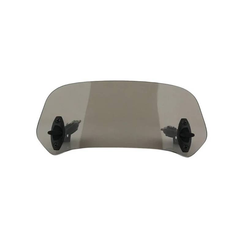 Windschutzscheibe Windabweiser Universal Motorrad Windschutzscheibe Spoiler Windschutz Windabweiser Für Yam&aha Für Für Motorrad Windschutzscheibe(Smoke) von WENDMY