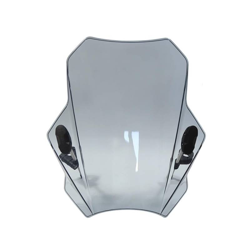 Windschutzscheibe Windabweiser Universal Motorrad Windschutzscheibe Windschutzscheibe Abdeckungen Motorräder Deflektor Für R1150R R1200R S1000R Motorrad Windschutzscheibe(Light Gray) von WENDMY