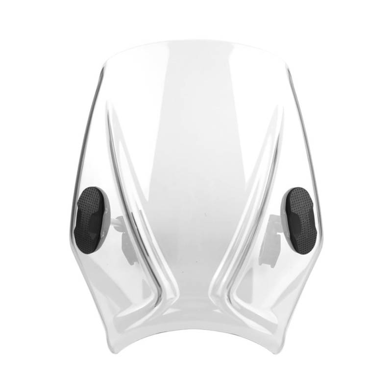 Windschutzscheibe Windabweiser Universal Windschutzscheibe Spoiler Für XSR700 XSR900 CB650R Motorrad Windschutzscheibe Motorrad Windschutzscheibe Motorrad(Transparent) von WENDMY