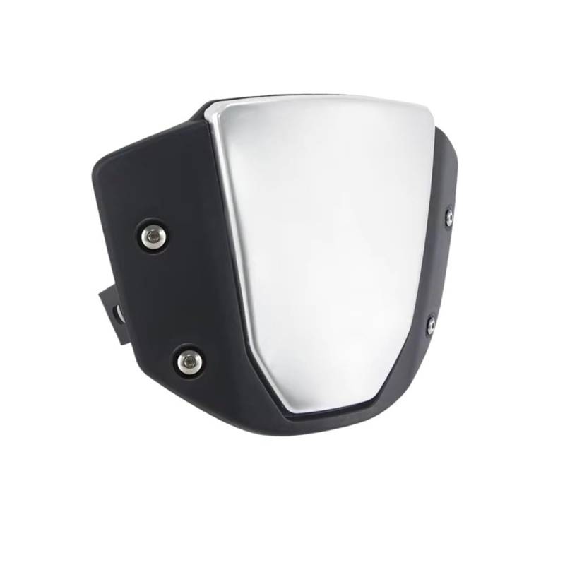 Windschutzscheibe Windabweiser Windschutzscheibe Motorrad Windschutzscheibe Für CB650R CB1000R 2019-2023 Deflektorschutzabdeckung Motorrad Windschutzscheibe(Silver Black) von WENDMY