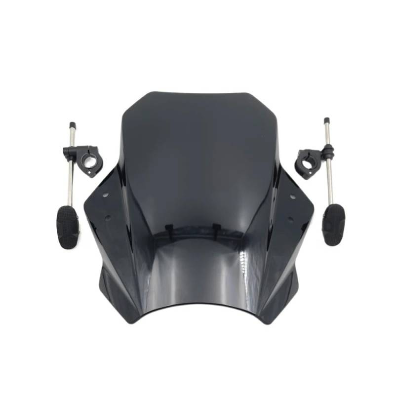 Windschutzscheibe Windabweiser Windschutzscheibe Universal Windschutzscheibe Spoiler Windabweiser Für SV650 SV 650 Für V-Storm250 Motorrad Windschutzscheibe(Style2) von WENDMY