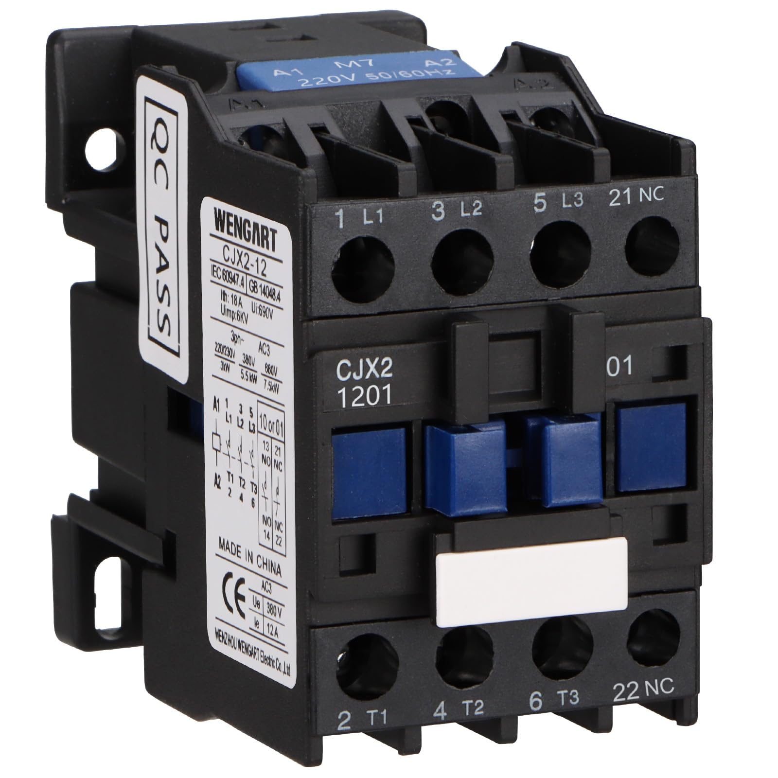 Wengart AC Schütz CJX2-12, AC220V 3NO1NC le12A, Steuern Sie hohe Ströme präzise durch modularen Aufbau und vereinfachen Sie Installation und Wartung Wengart AC Schütz CJX2-12, AC220V 3NO1NC le12A, Steuern Sie hohe Ströme präzise durch modularen Aufbau und vereinfachen Sie Installation und Wartung von WENGART