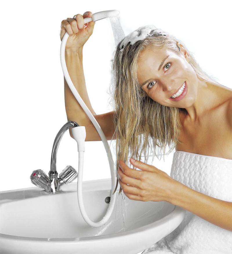 Waschbecken Dusche M-Anschluss von WENKO
