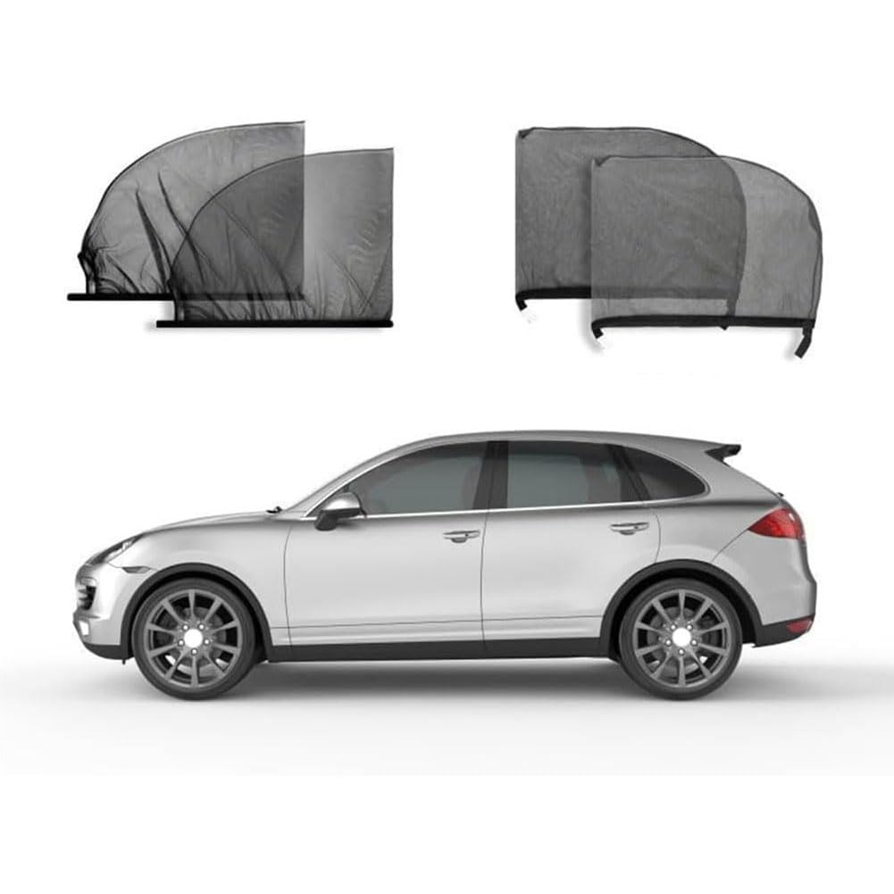 Auto-Seitenfenster Schatten Für Be-nz C-Class W205 2014-2021(snap-fit), Uv-Schutzabdeckung Netz Anti-MüCken-Atmungsaktives ZubehöR,C/Entire-Vehicle von WENYANDP