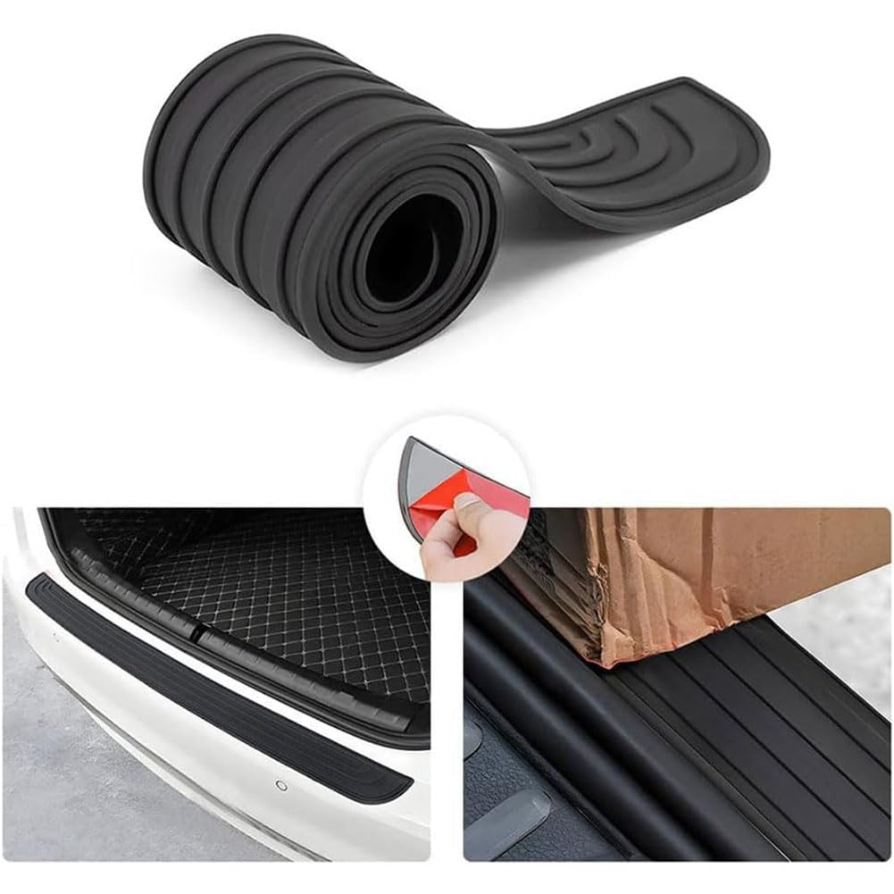 Gummi Schwellerschutz den Kofferraum für Acura ZDX 2009-2017, Anti Kratz Einstiegsleisten Schutz Kantenschutz Aufkleber Heckstoßstangenschutz,C/-Sedan35.4"X3.14" Gummi Schwellerschutz den Kofferraum für Acura ZDX 2009-2017, Anti Kratz Einstiegsleisten Schutz Kantenschutz Aufkleber Heckstoßstangenschutz,C/-Sedan35.4"X3.14" von WENYANDP