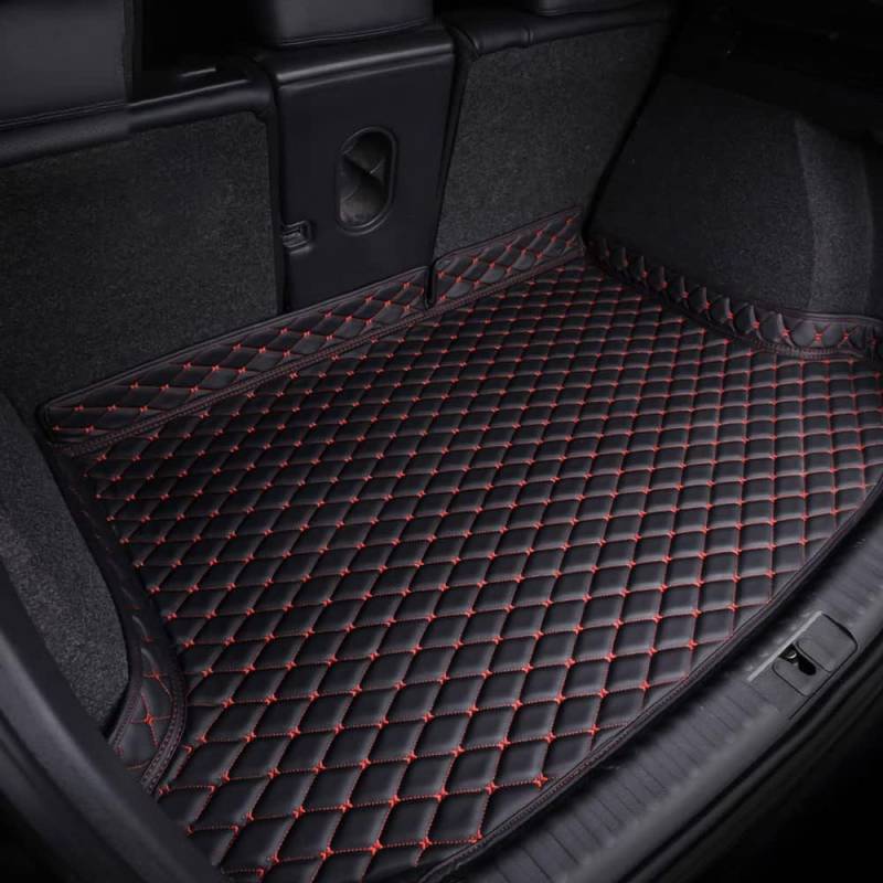 Auto Kofferraummatten, für Audi Q3 2019-2024 Kratzfest Leder Schutzmatte Teppich Kofferraumwanne Kratzfeste ZubehöR,A von WEQTYSAB
