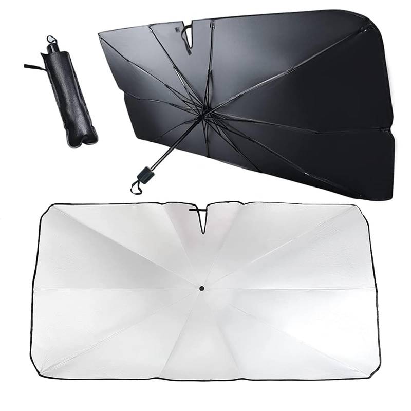 Auto-Windschutzscheiben-Sonnenschutz, für MINI Cooper S Clubman R55 2007-2014 Faltbar Auto Frontscheibe Sonnenschutz Uv-Schutz Wärmedämmung von WEQTYSAB