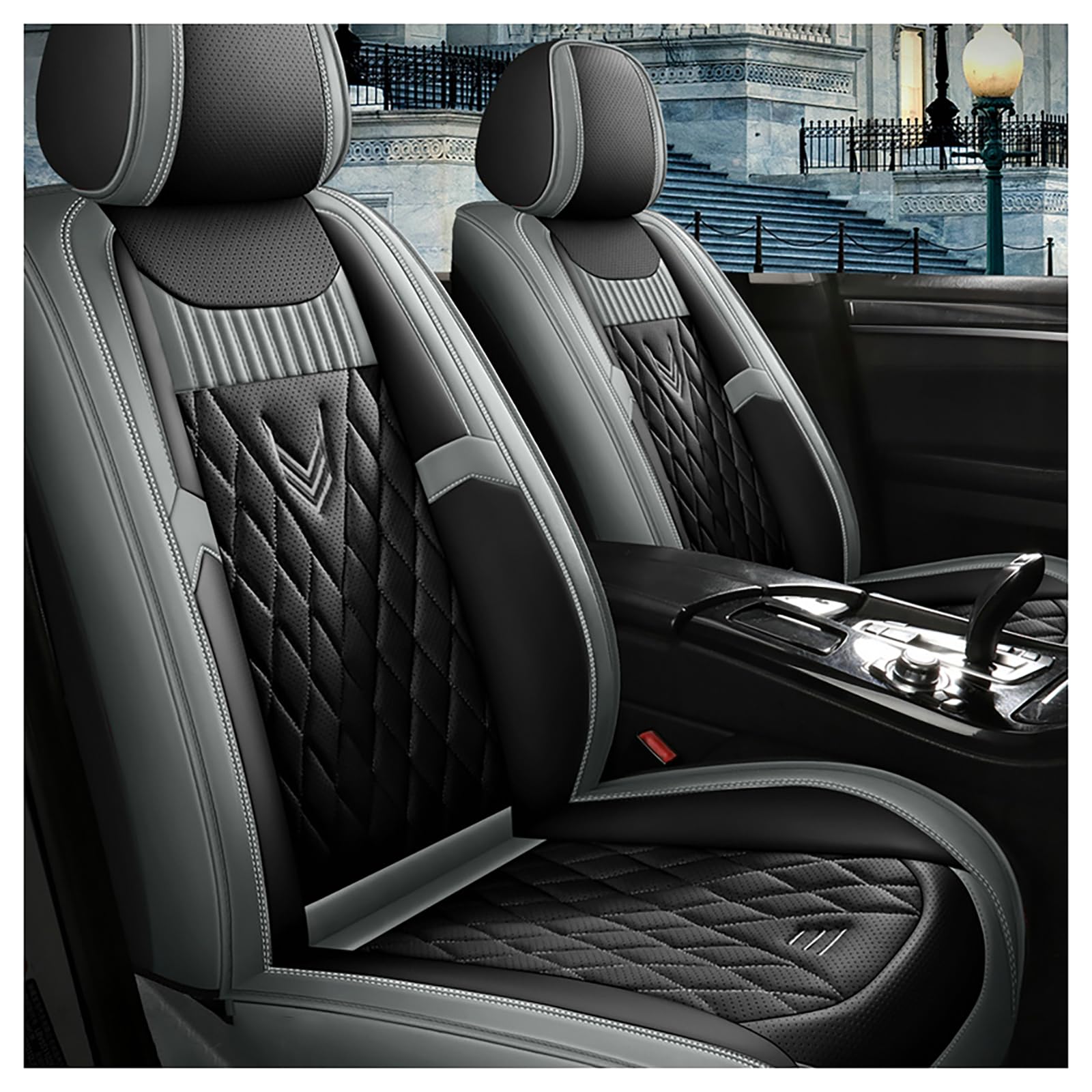 WEQTYSAB Auto-Sitzbezug, für Benz GLC I X253 2015-2019 Bequem Wasserdicht rutschfest Sitzschoner Autositzbezüge Set Autositzschoner Zubehör,B WEQTYSAB Auto-Sitzbezug, für Benz GLC I X253 2015-2019 Bequem Wasserdicht rutschfest Sitzschoner Autositzbezüge Set Autositzschoner Zubehör,B von WEQTYSAB