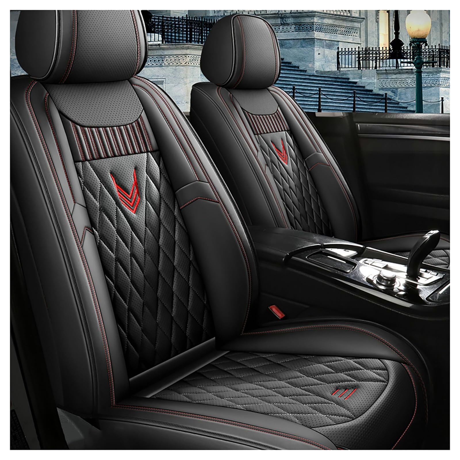 WEQTYSAB Auto-Sitzbezug, für Mini One/Cooper R50 R53 Hatchback 2001-2006 Bequem Wasserdicht rutschfest Sitzschoner Autositzbezüge Set Autositzschoner Zubehör,A WEQTYSAB Auto-Sitzbezug, für Mini One/Cooper R50 R53 Hatchback 2001-2006 Bequem Wasserdicht rutschfest Sitzschoner Autositzbezüge Set Autositzschoner Zubehör,A von WEQTYSAB