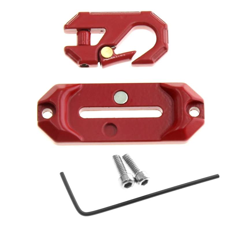 WERGHHG Für Axial Für SCX10 Für Traxxas Für TRX4 1/8 1/10 Winde Seil Guide Hawse Seilführung Schutz Und Abschleppen Anhänger Haken RC Crawler Auto Upgrade Teile RC-Cars-Upgrade Teile(Red) von WERGHHG