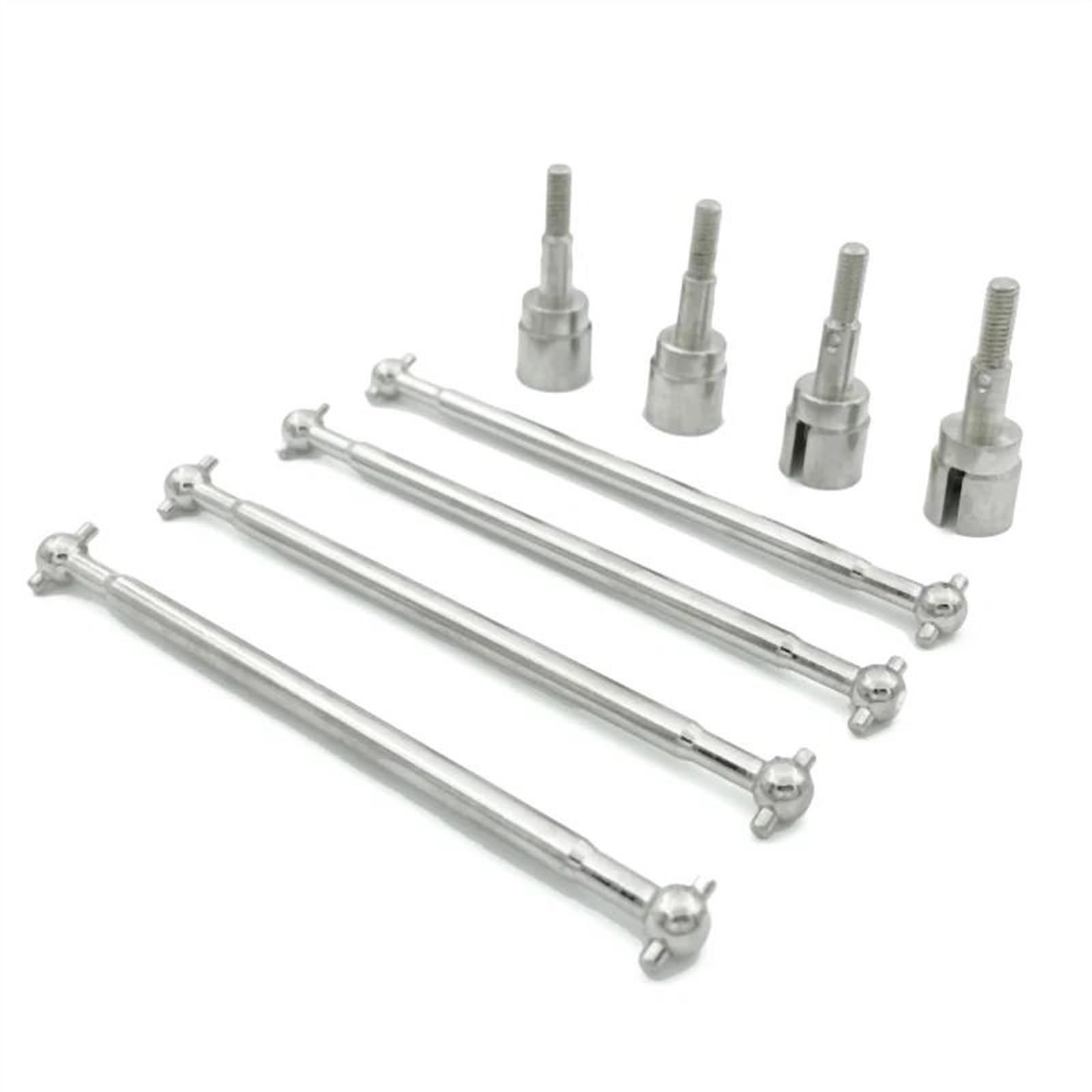 WERGHHG Für HSP 1/10 94111 Metall Antriebswelle 89,5mm Dogbones 08029 Achsschenkel 02033 RC Auto Upgrade Teile Ersatz RC Auto Zubehör RC-Cars-Upgrade Teile(Silver) von WERGHHG
