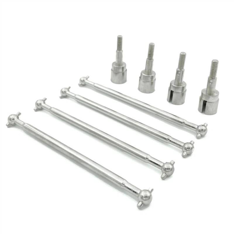 WERGHHG Für HSP 1/10 94111 Metall Antriebswelle 89,5mm Dogbones 08029 Achsschenkel 02033 RC Auto Upgrade Teile Ersatz RC Auto Zubehör RC-Cars-Upgrade Teile(Silver) von WERGHHG