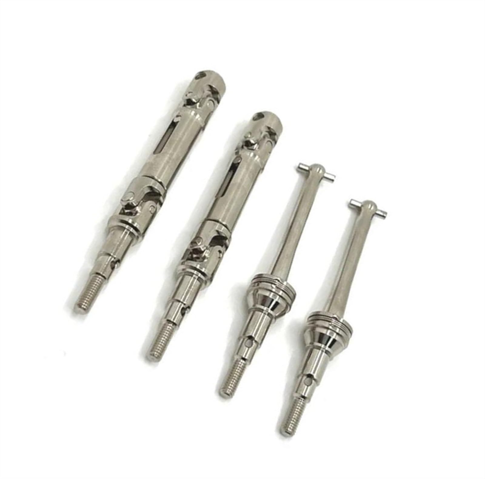 WERGHHG Für MJX Für Hyper Für Go 14209 14210 4 Stück Metall Vordere Und Hintere Antriebswelle CVD Antriebswelle 1/14 RC Auto Upgrade Teile Ersatz RC Auto Zubehör RC-Cars-Upgrade Teile(Silver) von WERGHHG