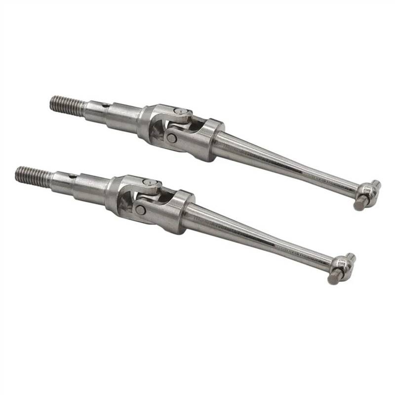 WERGHHG Für MJX H16 16207 16208 16209 16210 14209 14210 1/16 Metall Antriebswelle CVD Antriebswelle Modifikation RC Auto Zubehör RC Auto Upgrade Teile 2 Stück RC-Cars-Upgrade Teile(Silver) von WERGHHG