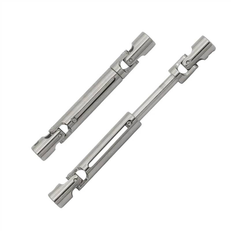 WERGHHG Für MN78 Für MN82 LC79 Metall Antriebswelle CVD Antriebswelle Mit 3mm Bis 4mm Welle Hülse Schraube 1/12 Ersatz RC Auto Zubehör RC Auto Upgrade Teile RC-Cars-Upgrade Teile(Silver) von WERGHHG