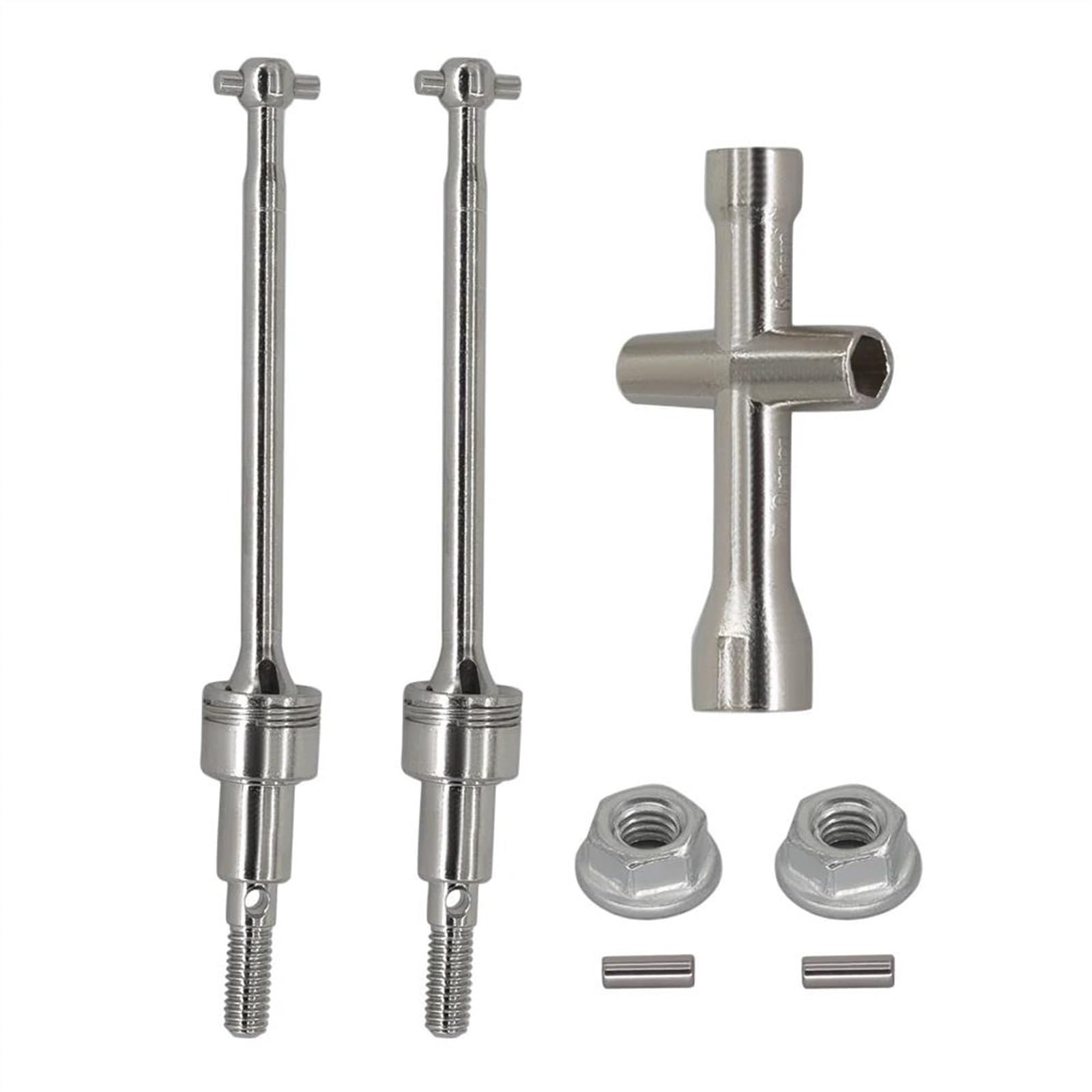 WERGHHG Für SCY 16101 16102 16103 16201 Pro 1/16 Metall Vordere Und Hintere Antriebswelle CVD Antriebswelle Bürstenlosen RC Auto Upgrade Ersatz Teile RC-Cars-Upgrade Teile(Front) von WERGHHG