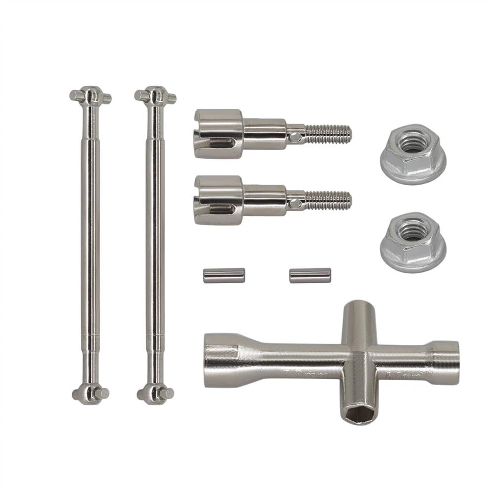 WERGHHG Für SCY 16101 16102 16103 16201 Pro 1/16 Metall Vordere Und Hintere Antriebswelle CVD Antriebswelle Bürstenlosen RC Auto Upgrade Ersatz Teile RC-Cars-Upgrade Teile(Rear) von WERGHHG