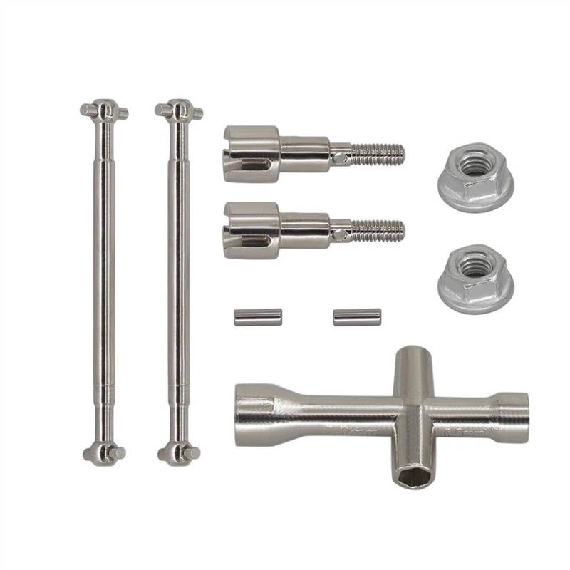 WERGHHG Für SCY 16101 16102 16103 16201 Pro 1/16 Metall Vordere Und Hintere Antriebswelle CVD Antriebswelle Bürstenlosen RC Auto Upgrade Ersatz Teile RC-Cars-Upgrade Teile(Rear) von WERGHHG