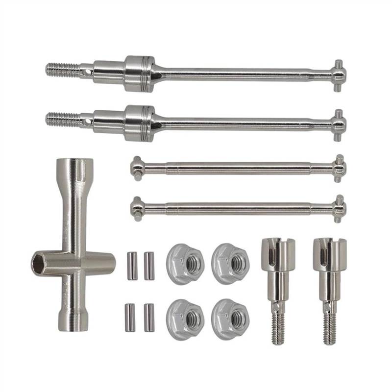 WERGHHG Für SCY 16101 16102 16103 16201 Pro 1/16 Metall Vordere Und Hintere Antriebswelle CVD Antriebswelle Bürstenlosen RC Auto Upgrade Ersatz Teile RC-Cars-Upgrade Teile(Set) von WERGHHG