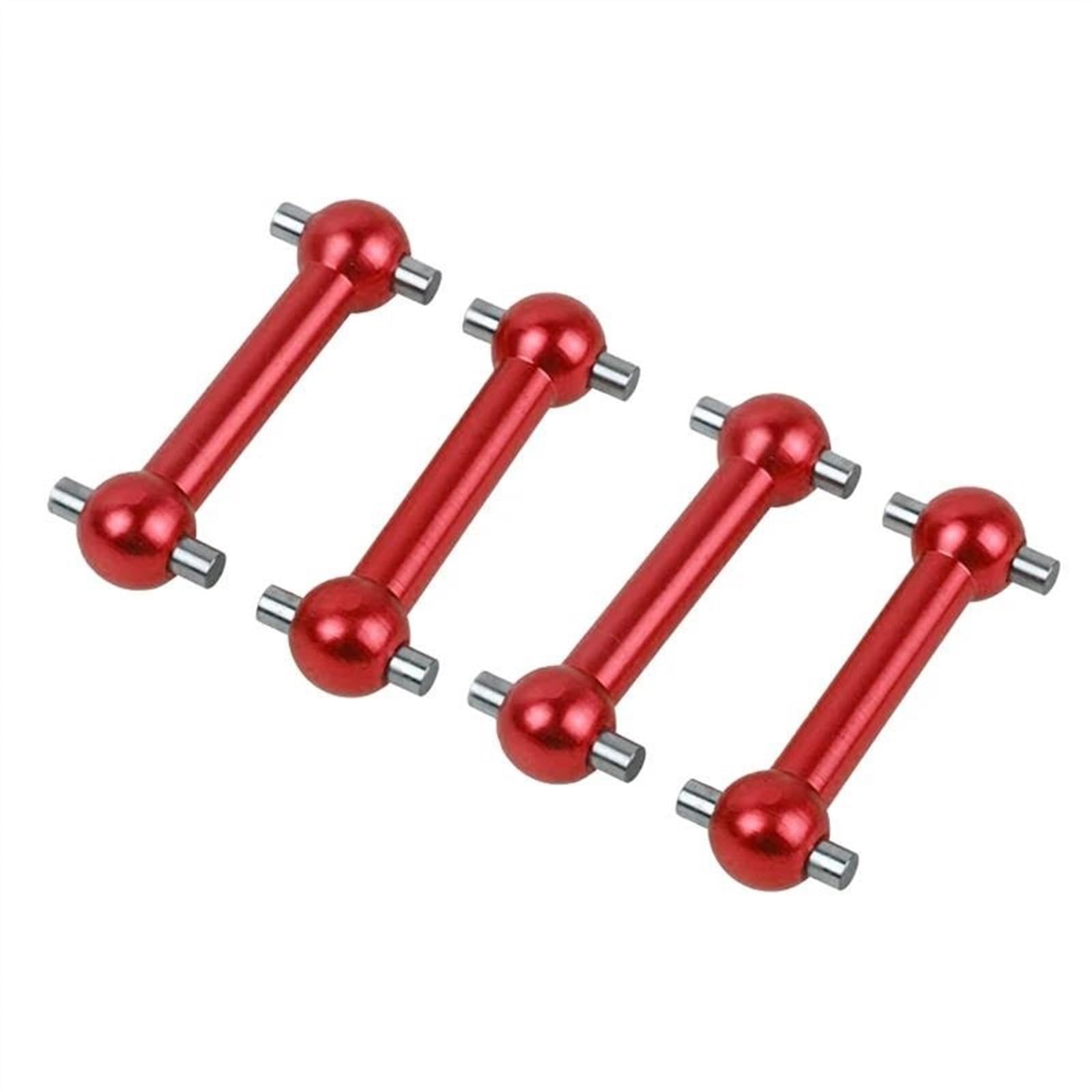 WERGHHG Für Tamiya Für TT-01 TT01E TT02 TT02D TT02S 1: 10 Antriebswelle Hundeknochen Teil Fahrzeug RC Auto Crawler Für Hobby Antriebswelle Upgrade Auto Zubehör RC-Cars-Upgrade Teile(Red) von WERGHHG
